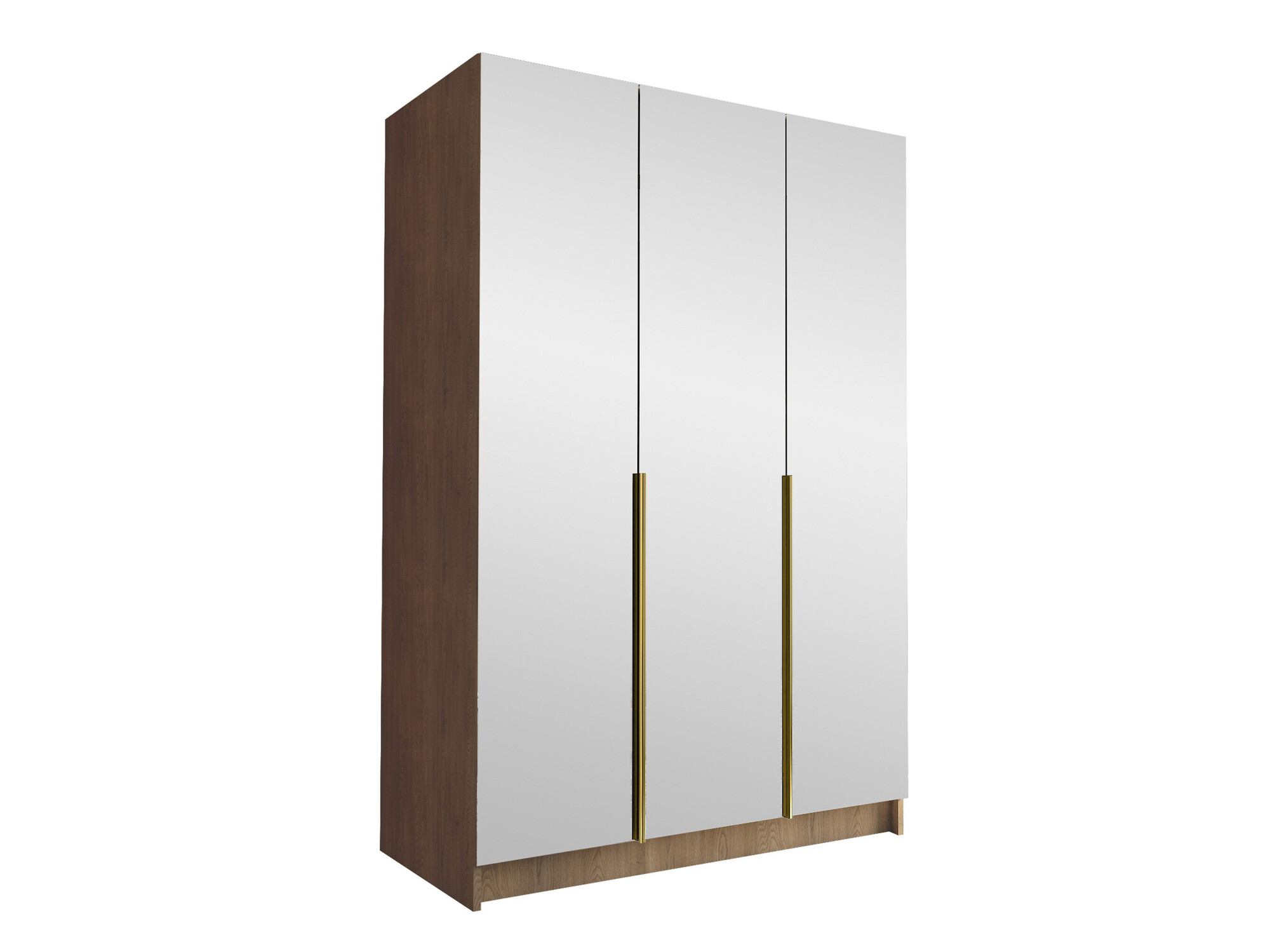 Wardrobe Closico Decoron III (Light wood + Golden)