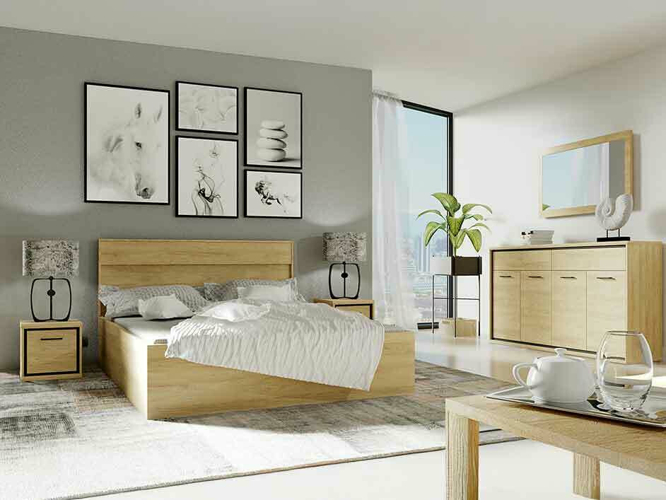 Bedroom set Etrmoni 122 (Light wood)
