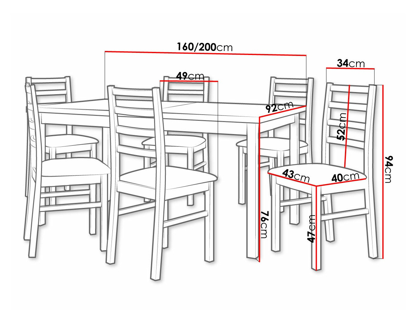 Dining set Victorville 307 (Hygge 20)