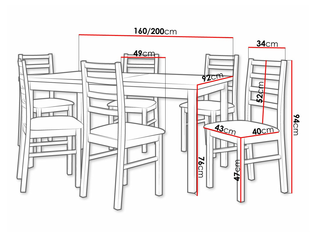 Dining set Victorville 307 (Hygge 91)