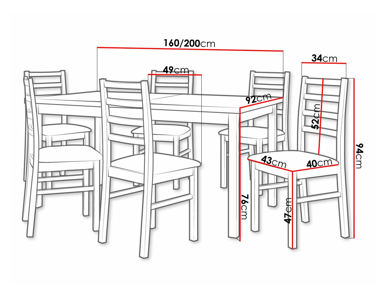 Dining set Victorville 307 (Zetta 297)
