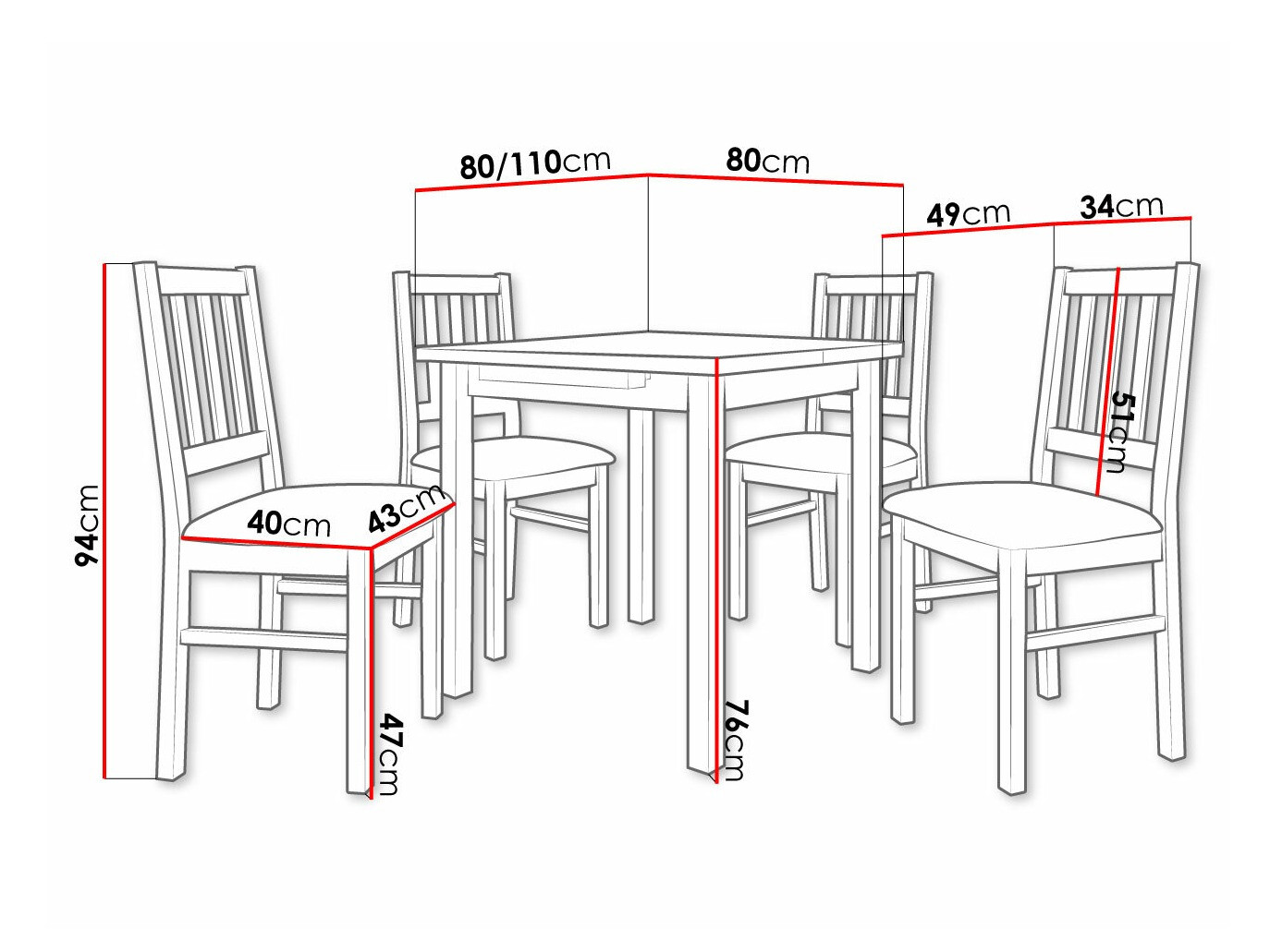 Dining set Victorville 314 (Hygge 20)