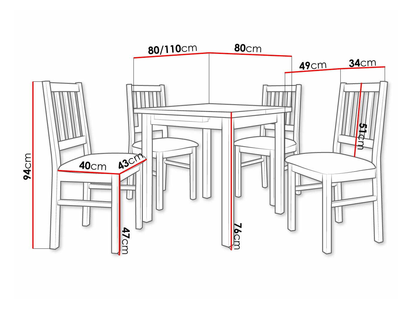 Dining set Victorville 314 (Zetta 297)