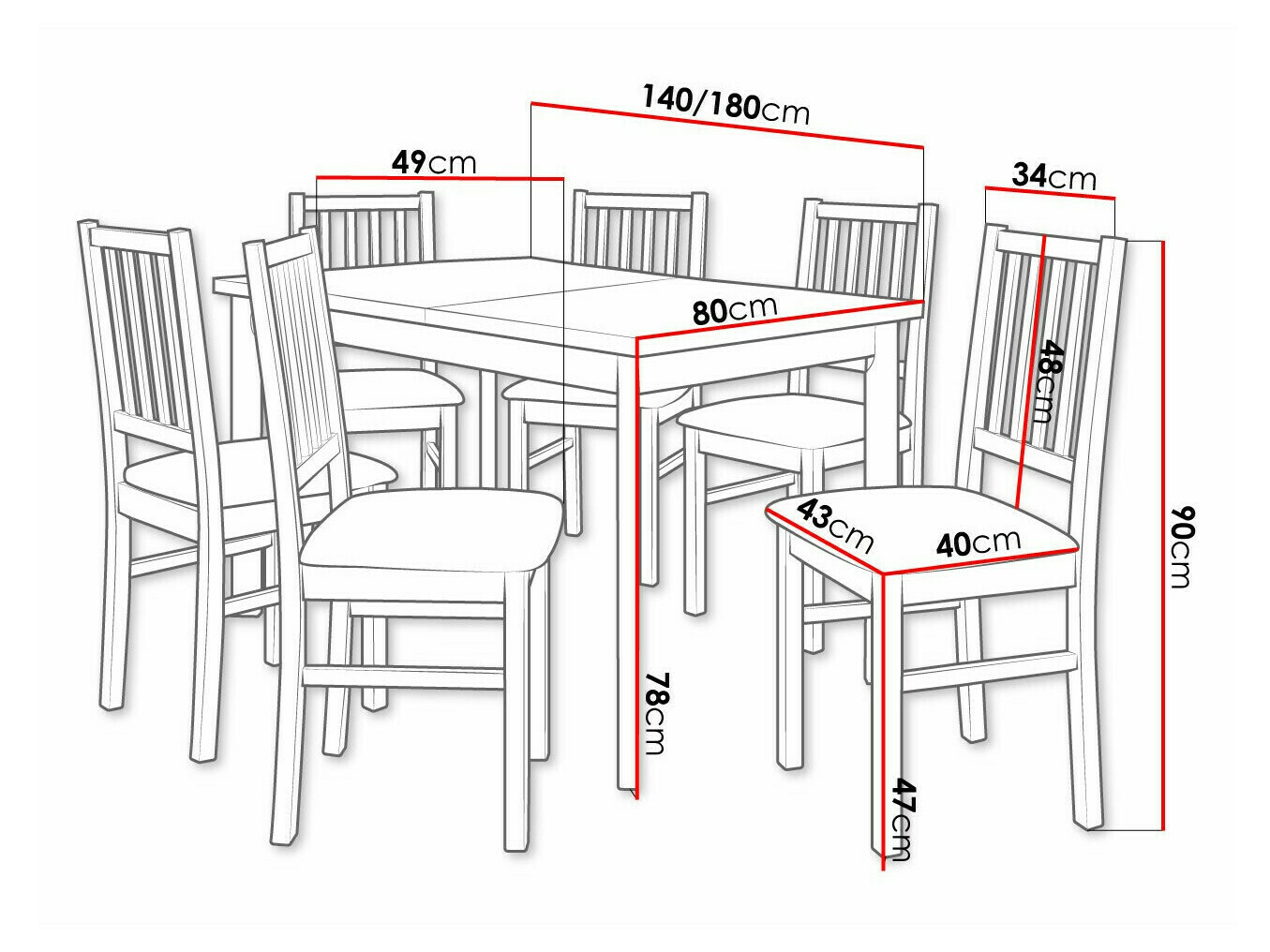 Dining set Victorville 320 (Soro 28)