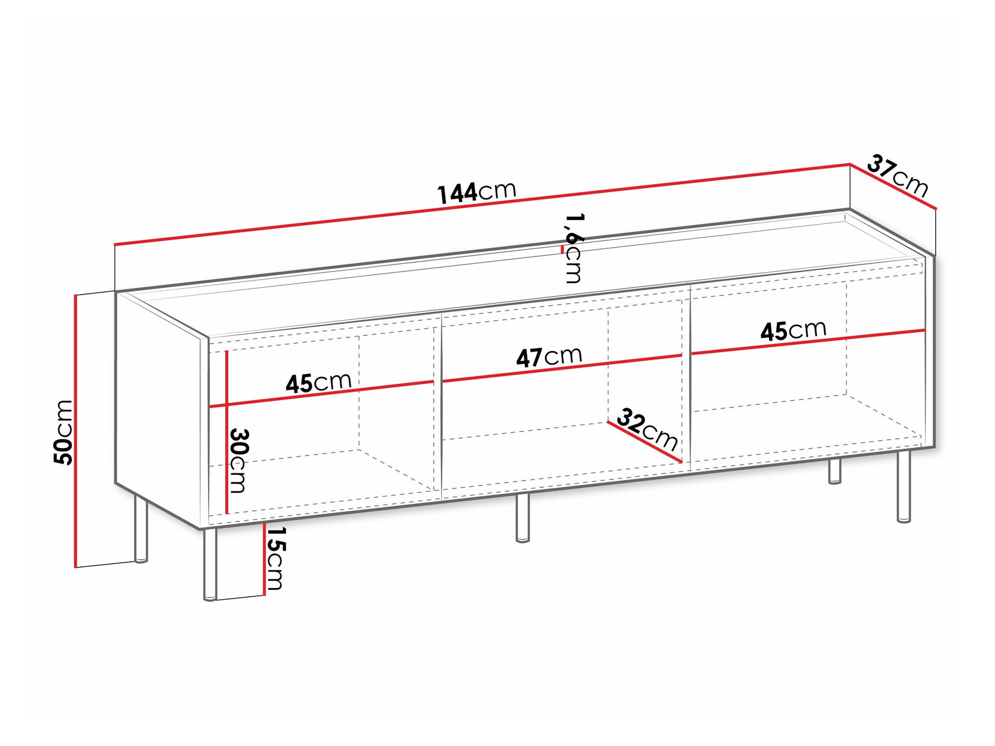 TV stand Comfivo Belviro