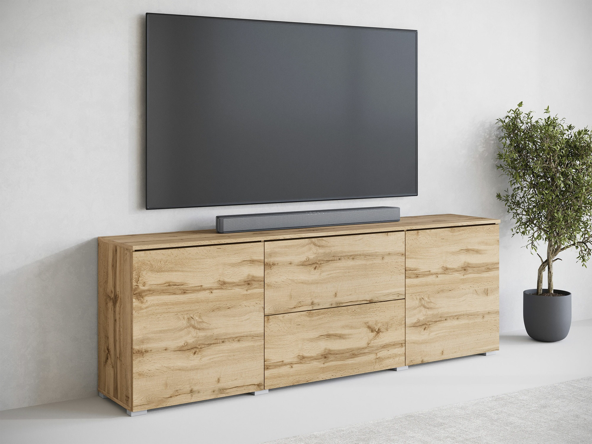 TV stand Mirfivo 104 (Wotan Oak)