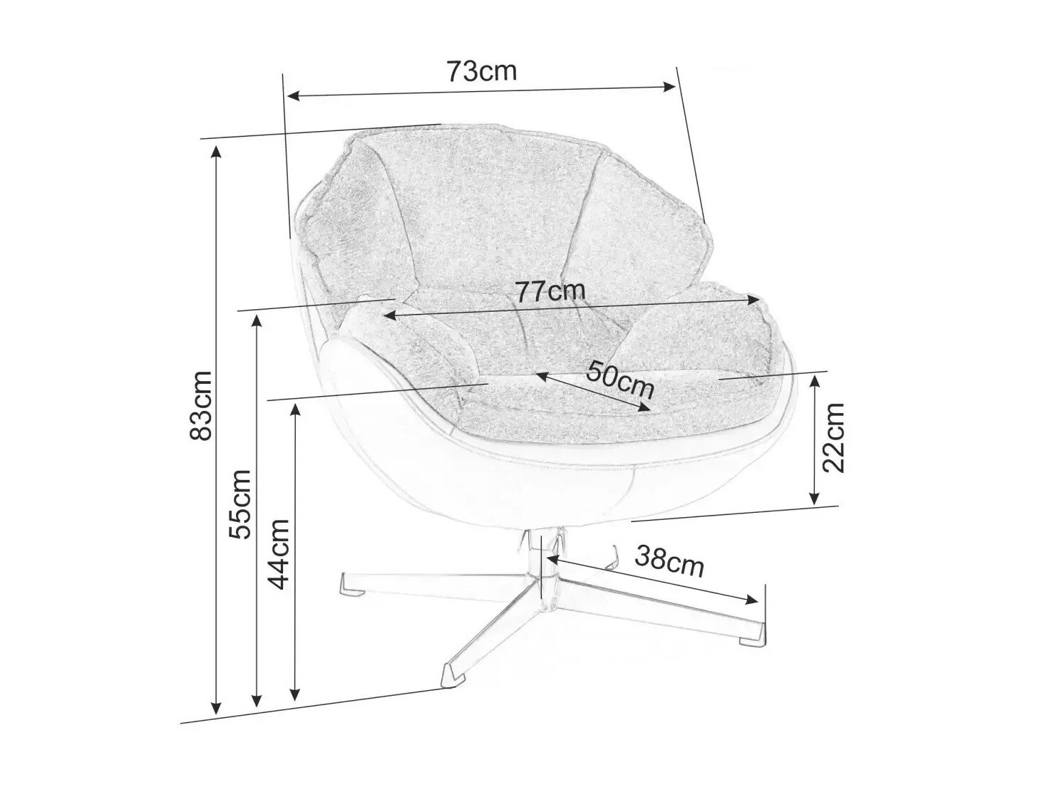 Armchair Detroit 699 (Beige)