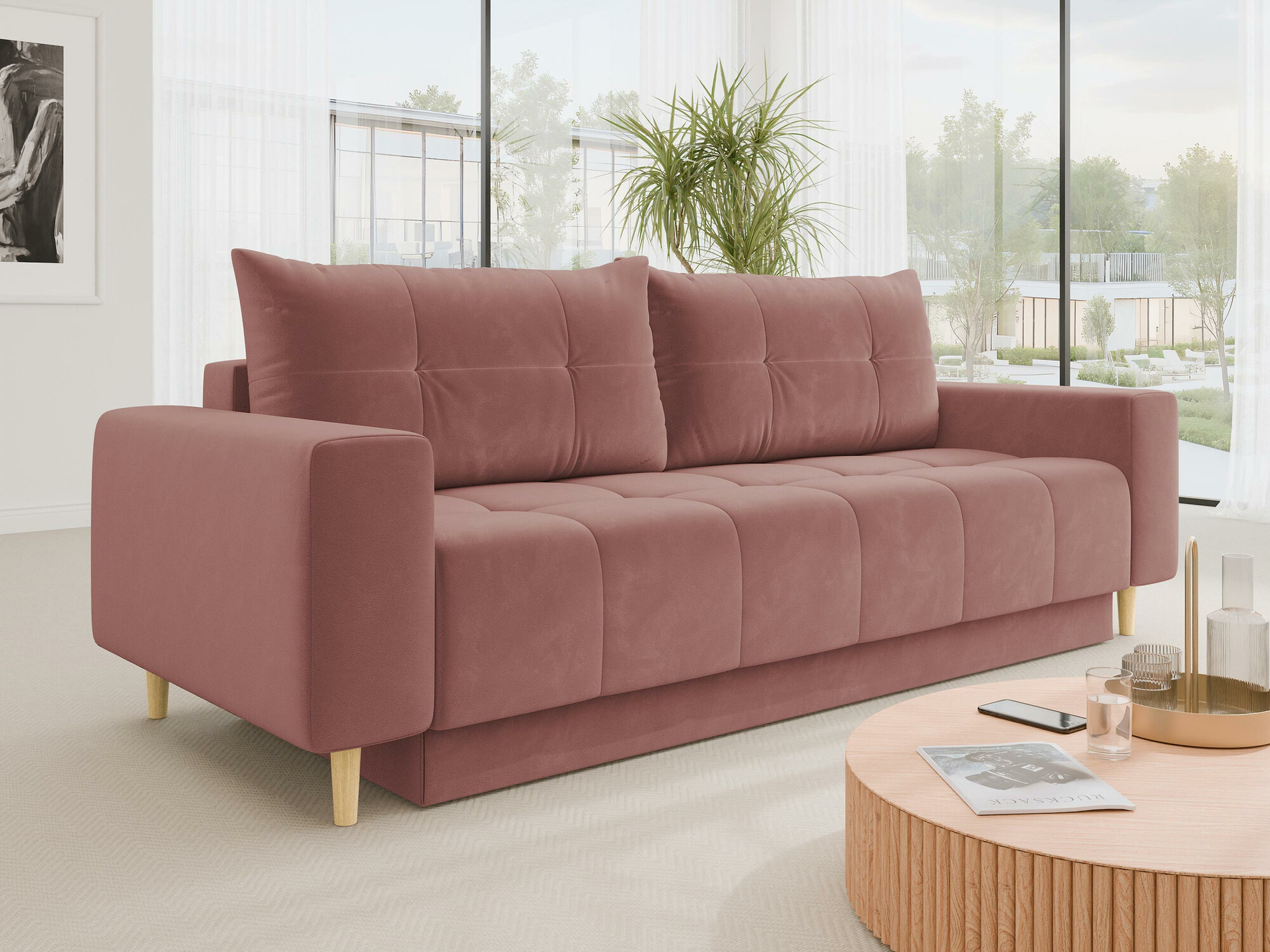 Sofa bed Delaware 104 (Bluvel 52)