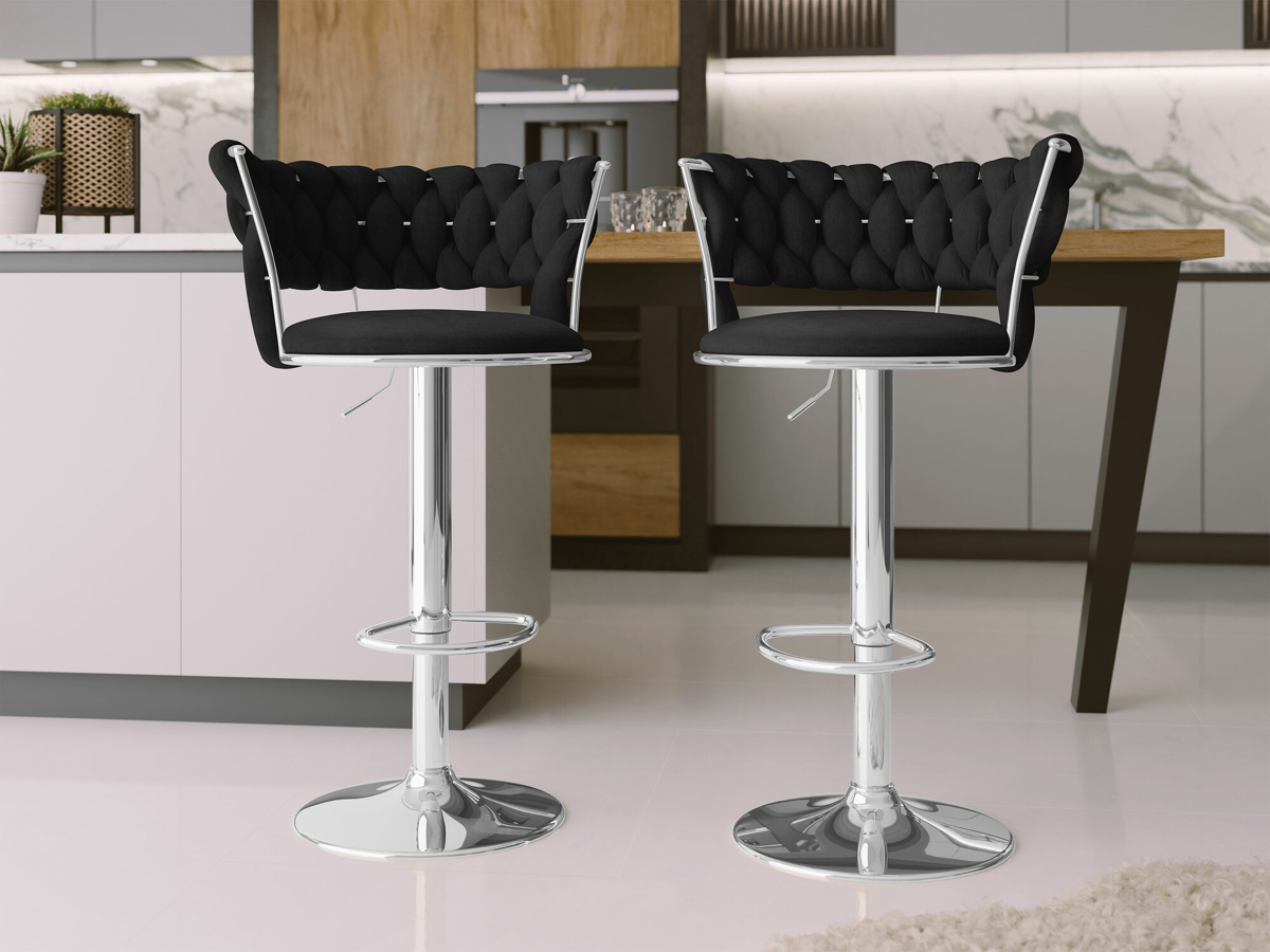 Bar stool Comfivo 441 (Silver + Black)