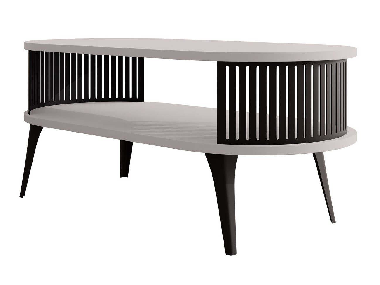 Coffee table Vitum III (Black + Cashmere)