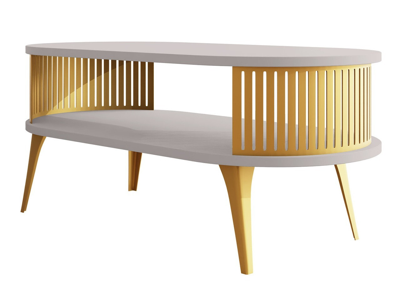 Coffee table Vitum IV (Golden + Cashmere)