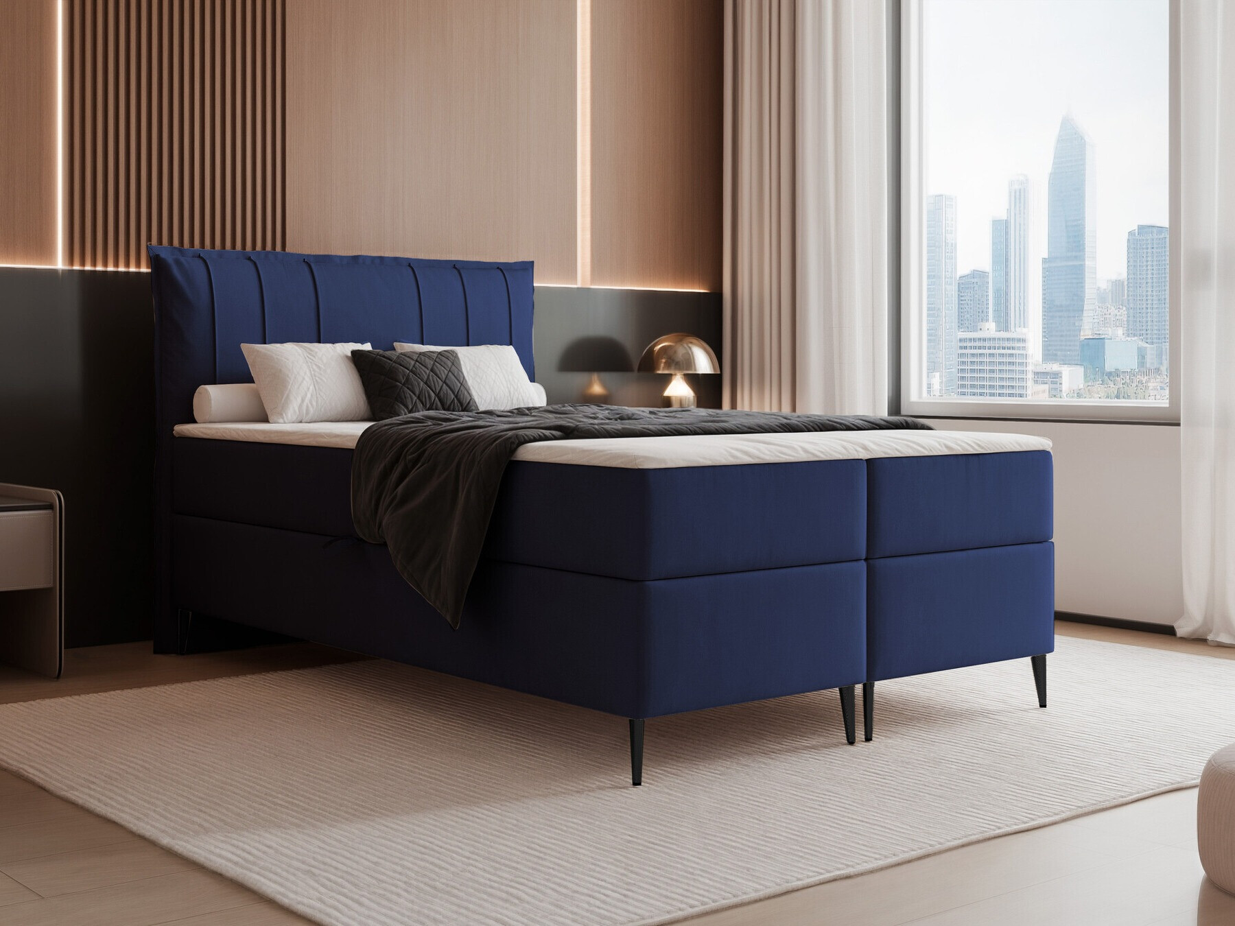 Continental bed Martinez 105 (Magic Velvet 2216)