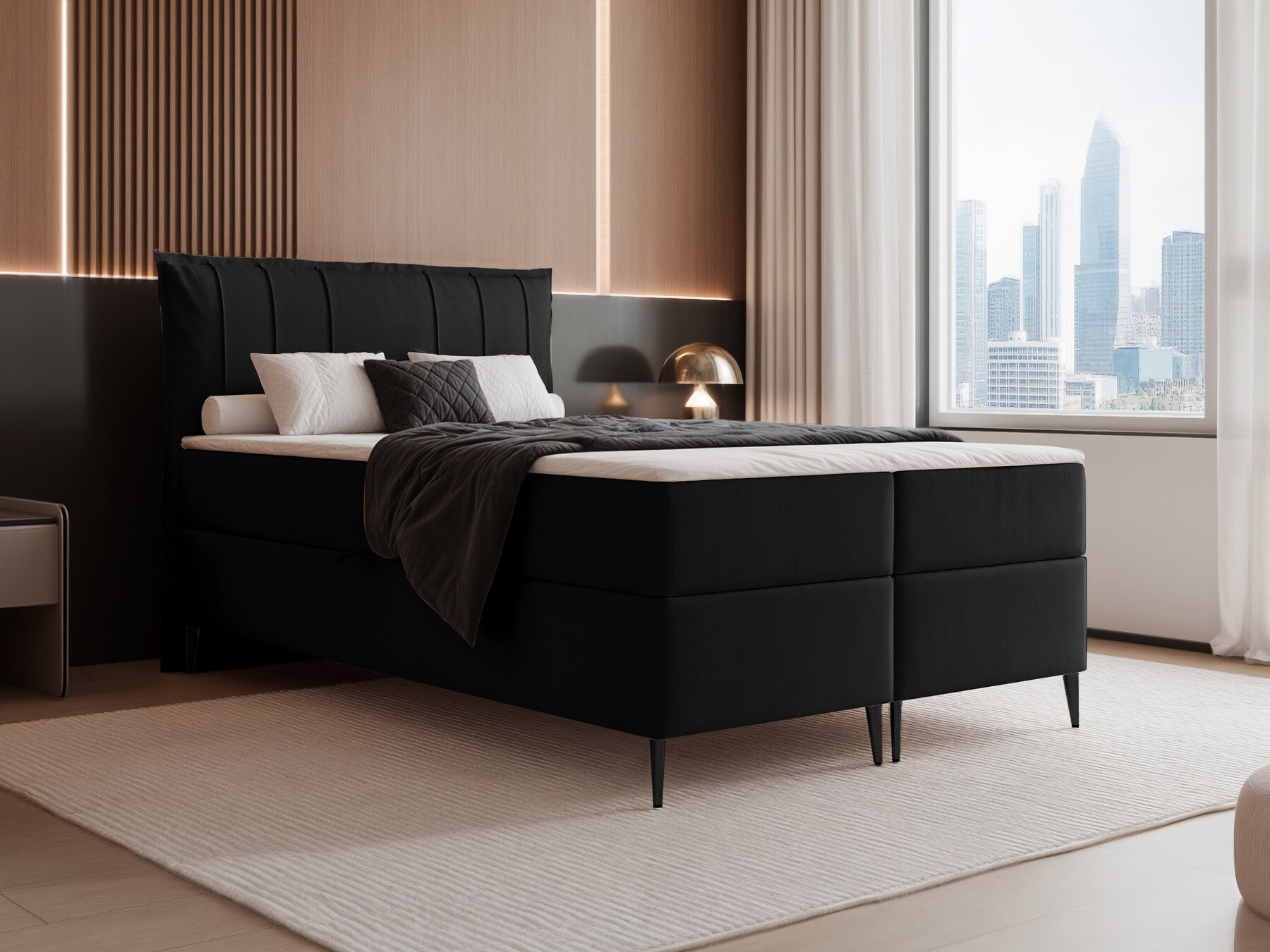 Continental bed Martinez 105 (Magic Velvet 2219)