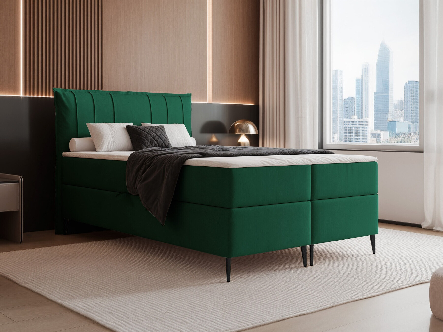 Continental bed Martinez 105 (Magic Velvet 2225)
