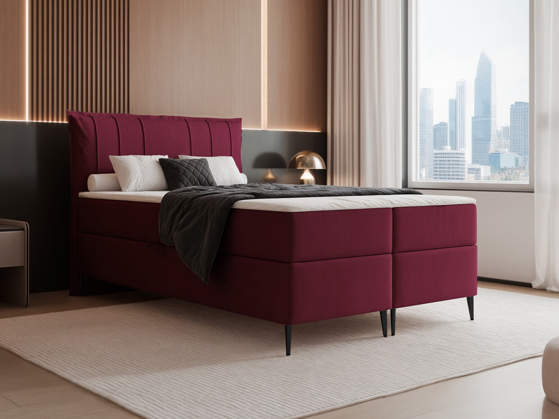 Continental bed Martinez 105 (Magic Velvet 2229)