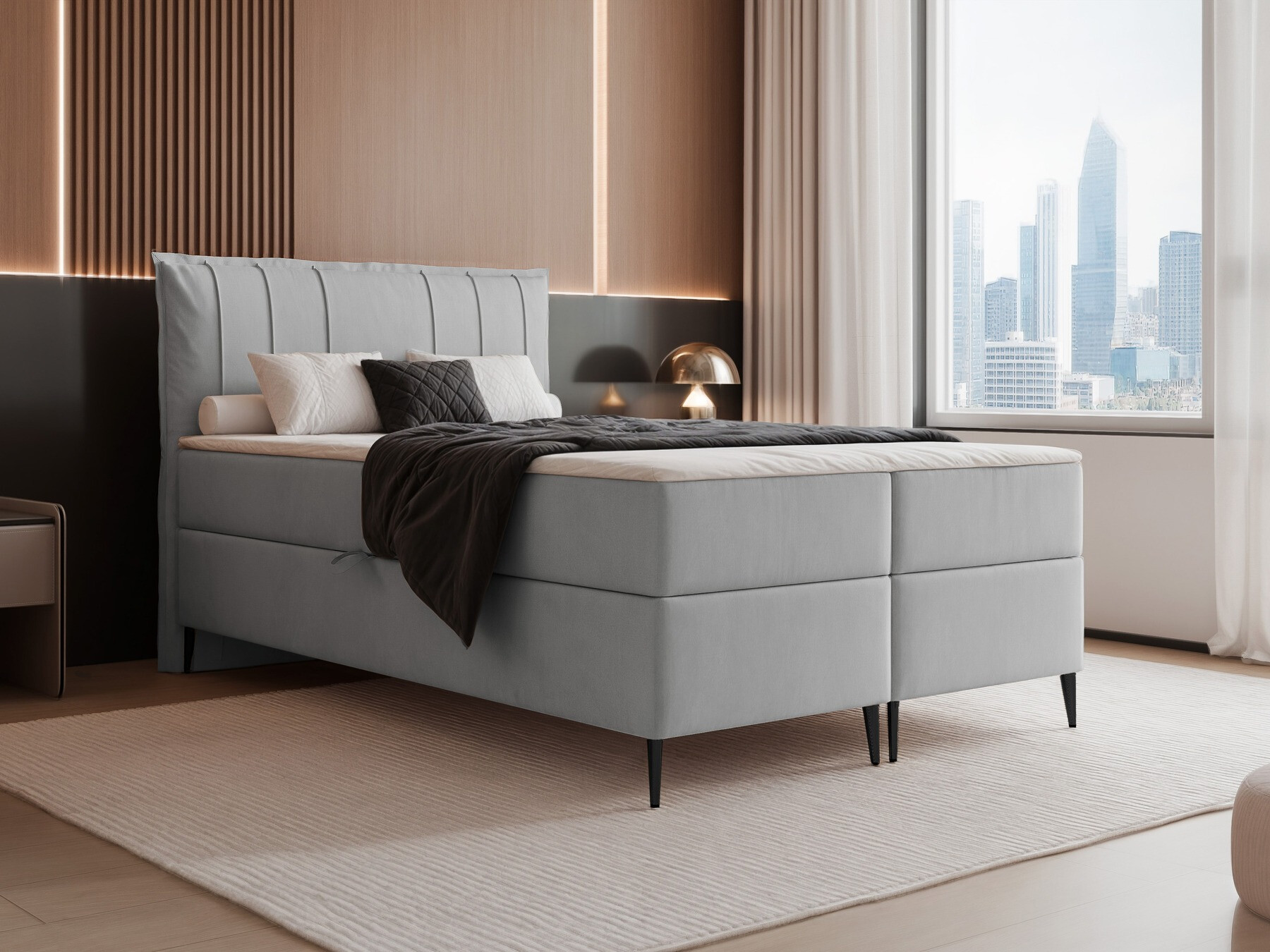 Continental bed Martinez 105 (Magic Velvet 2240)