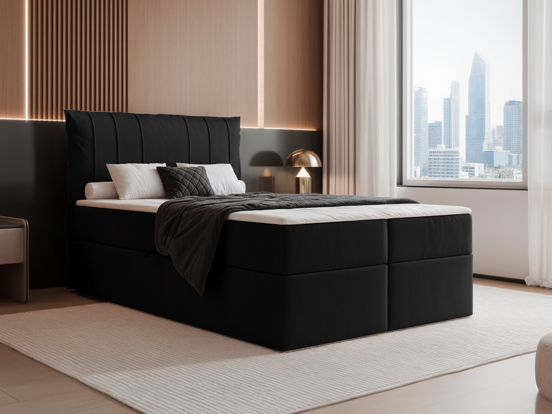 Continental bed Martinez 107 (Magic Velvet 2219)