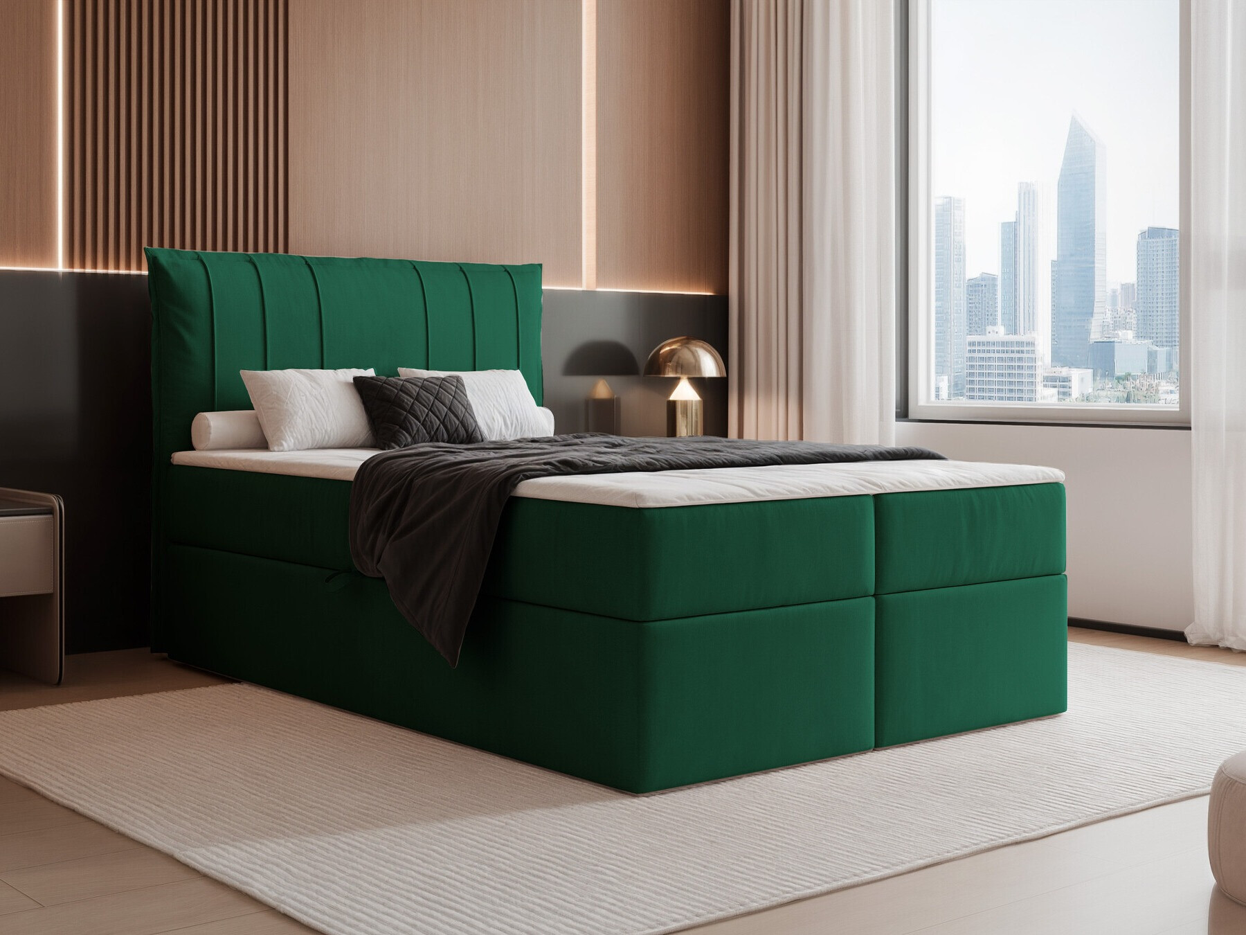 Continental bed Martinez 107 (Magic Velvet 2225)