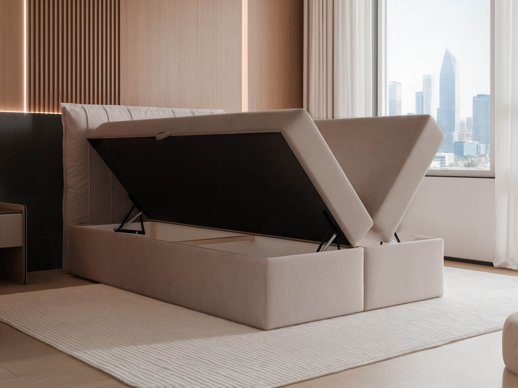 Continental bed Martinez 107 (Magic Velvet 2225)