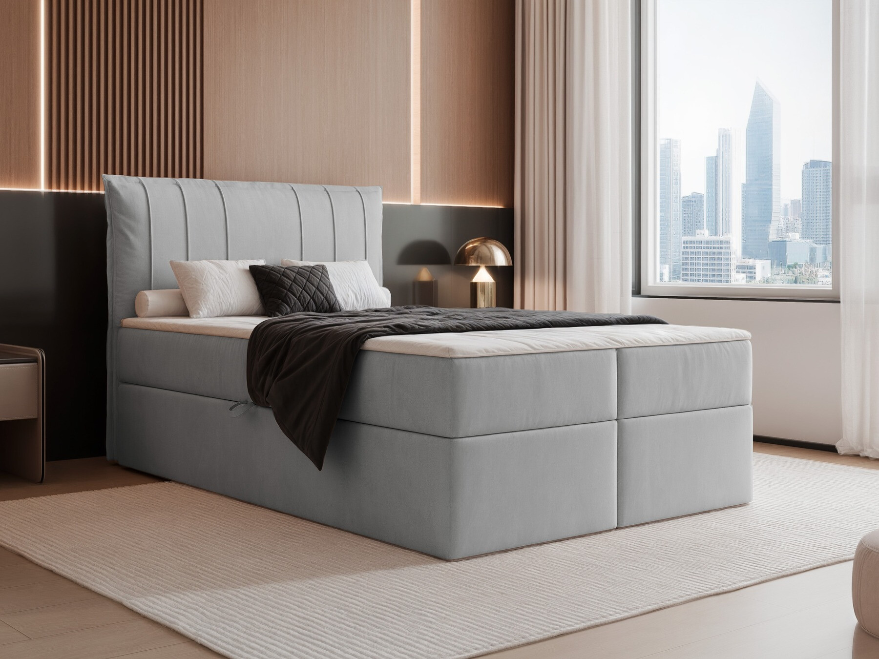 Continental bed Martinez 107 (Magic Velvet 2240)