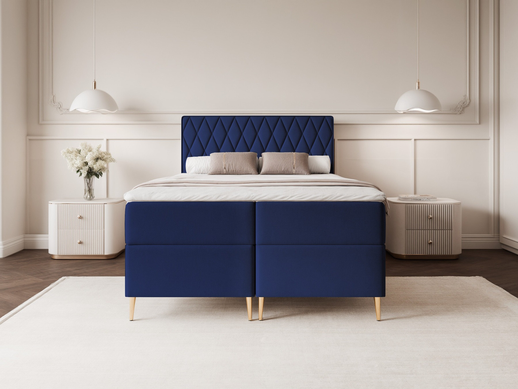 Continental bed Martinez 110 (Magic Velvet 2216)