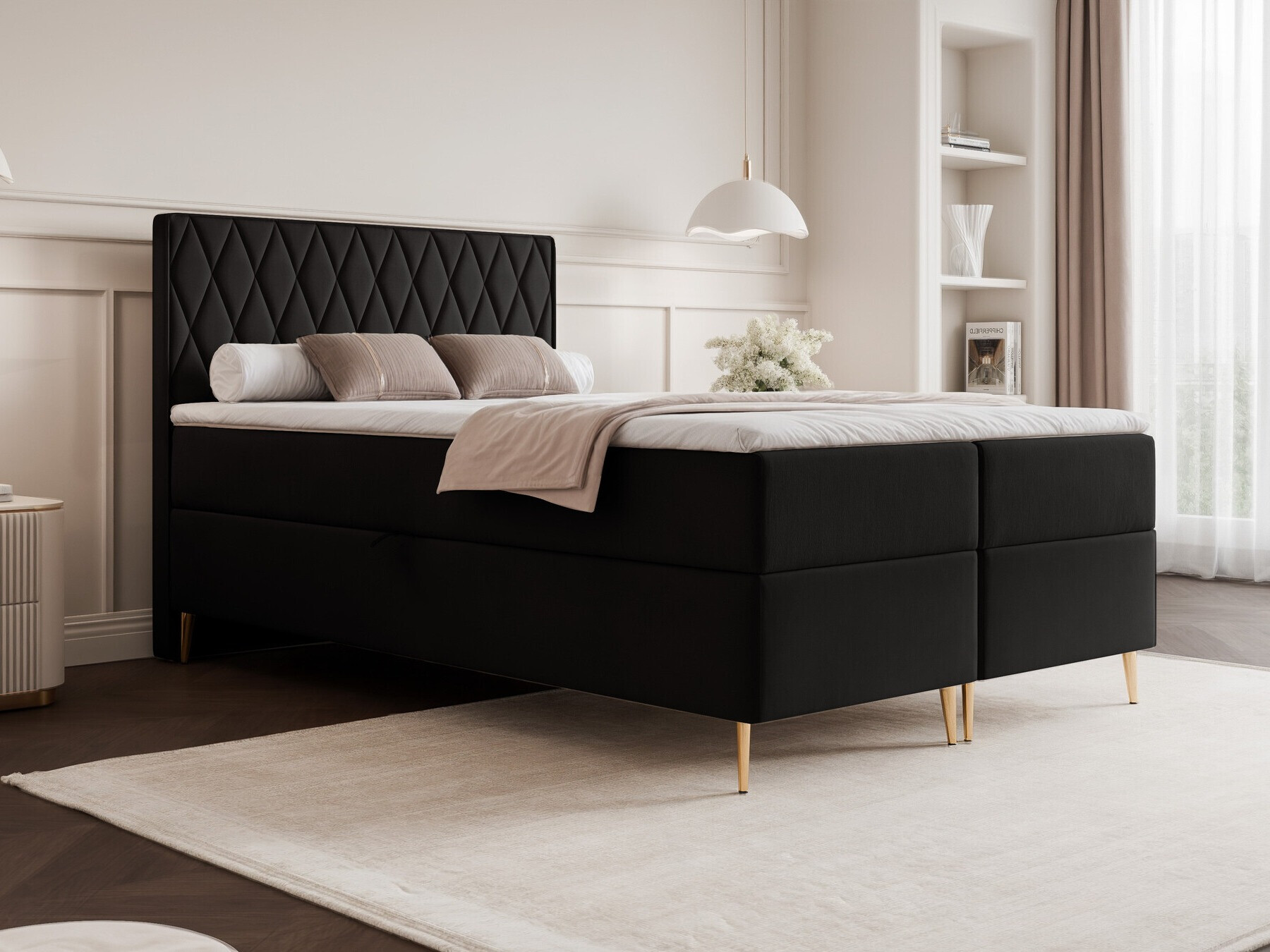 Continental bed Martinez 110 (Magic Velvet 2219)