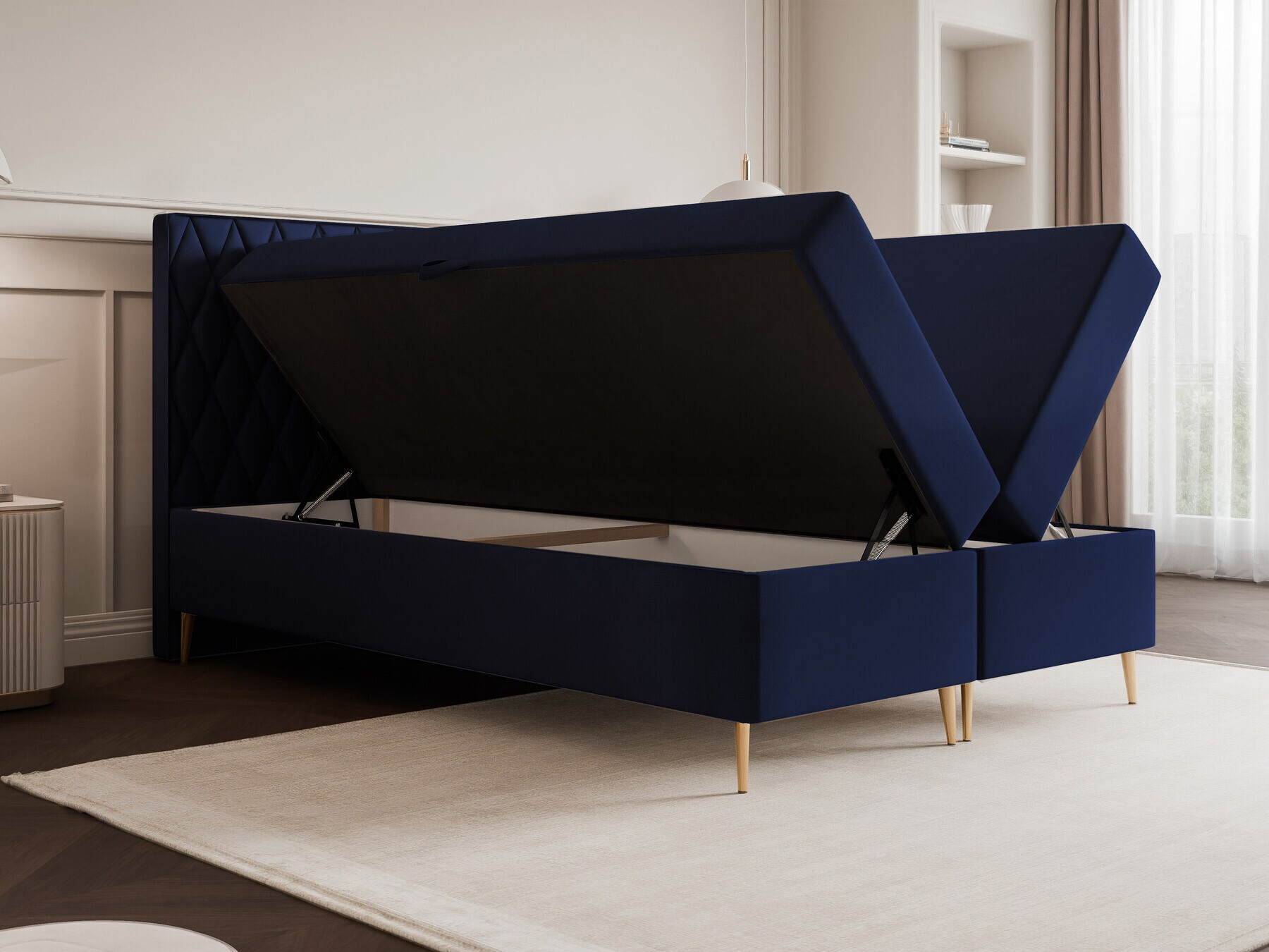 Continental bed Martinez 110 (Magic Velvet 2219)