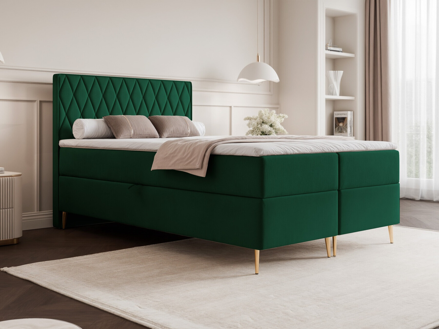Continental bed Martinez 110 (Magic Velvet 2225)