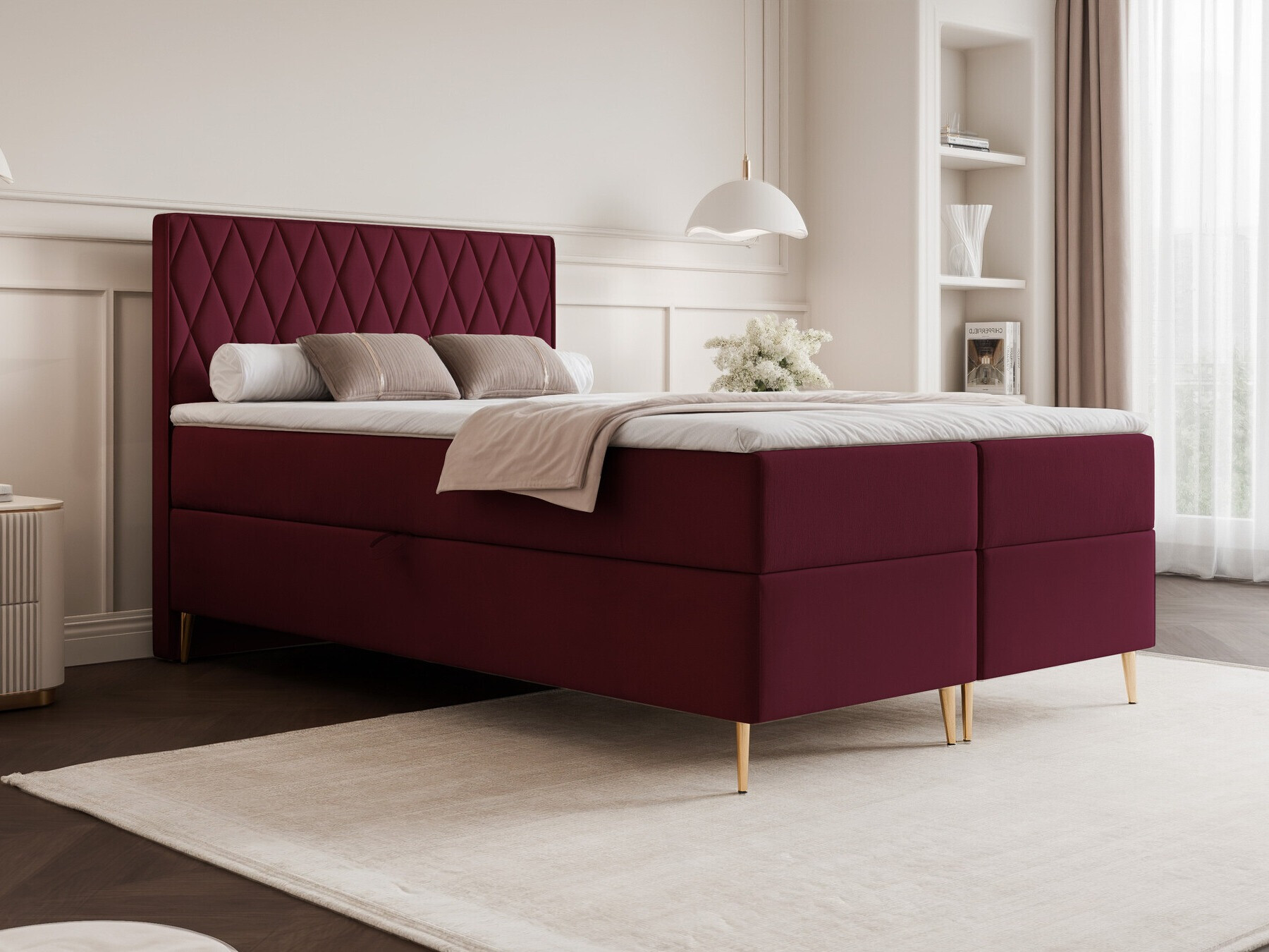 Continental bed Martinez 110 (Magic Velvet 2229)