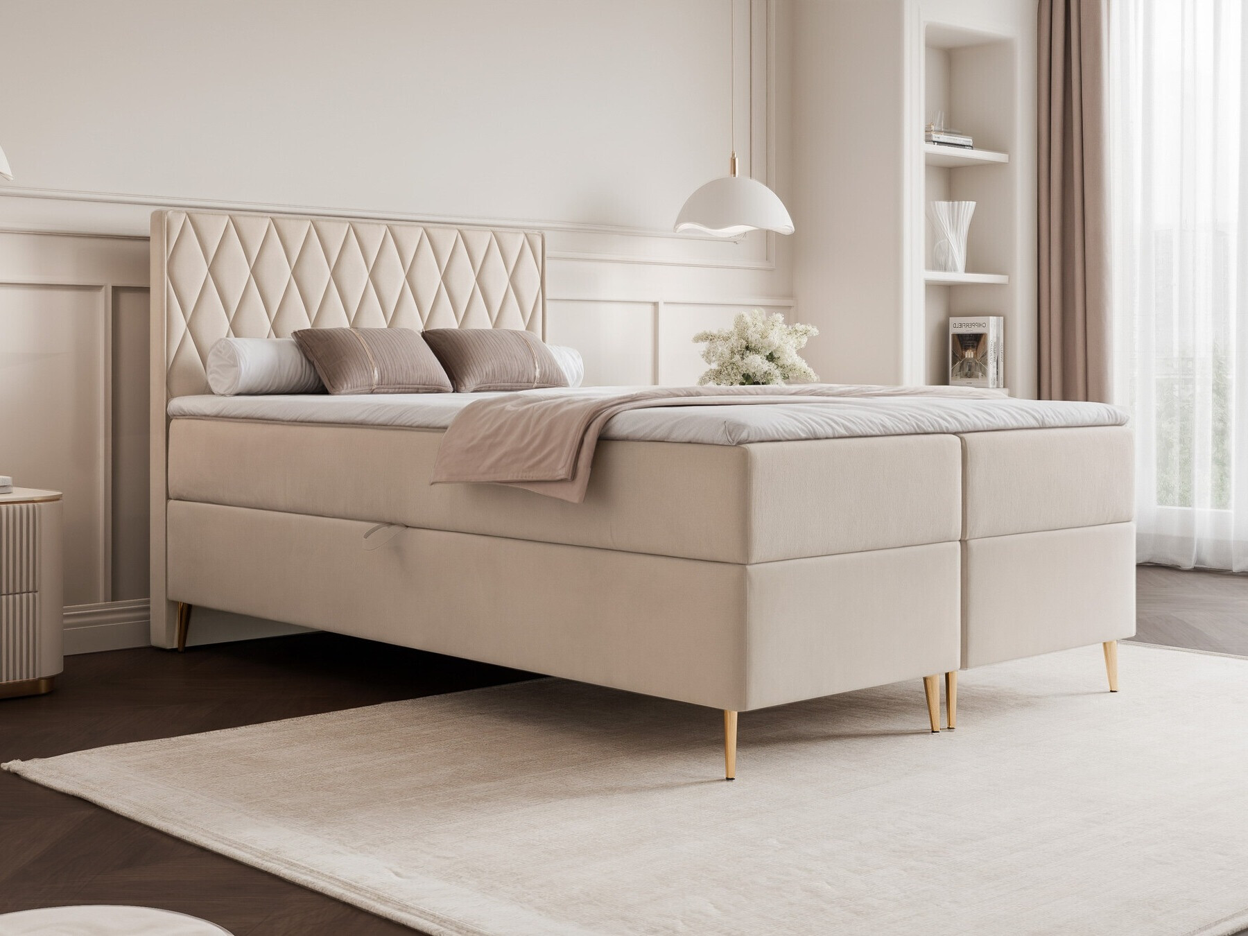 Continental bed Martinez 110 (Magic Velvet 2256)