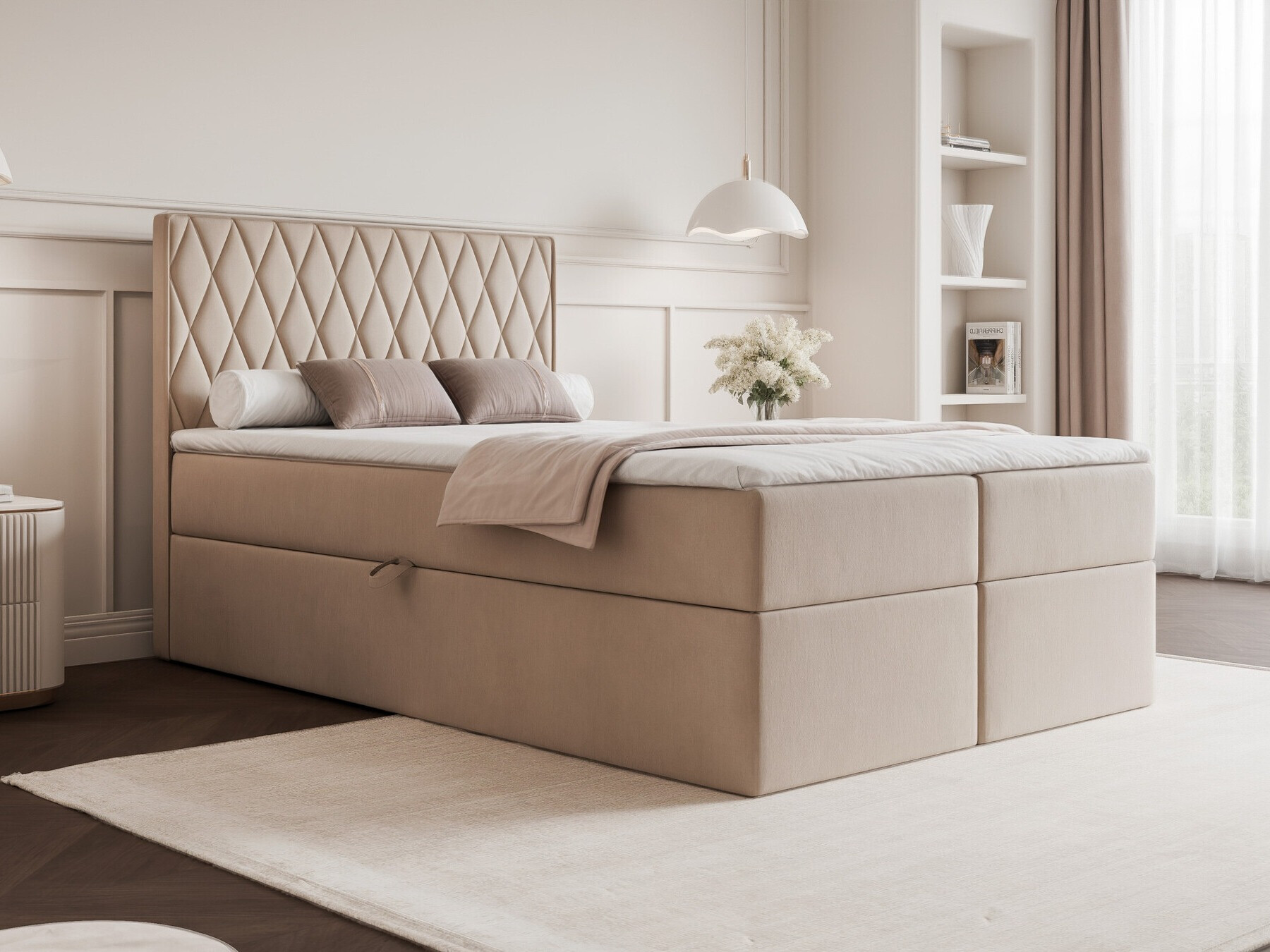 Continental bed Martinez 114 (Magic Velvet 2210)
