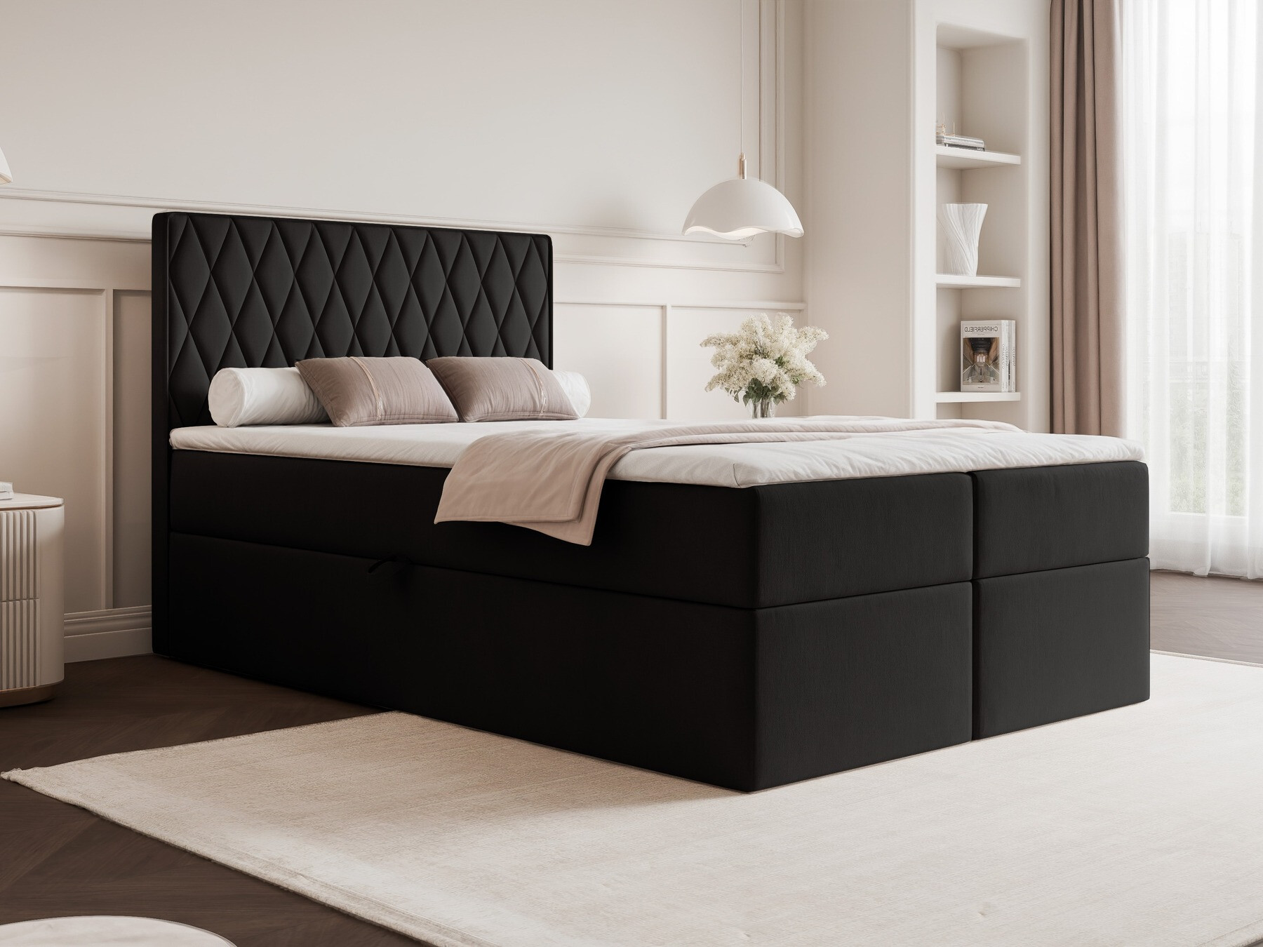 Continental bed Martinez 114 (Magic Velvet 2219)
