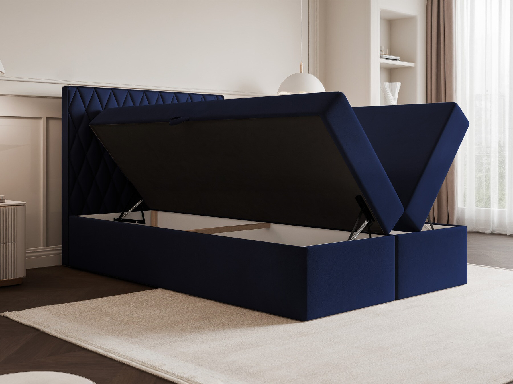 Continental bed Martinez 114 (Magic Velvet 2219)