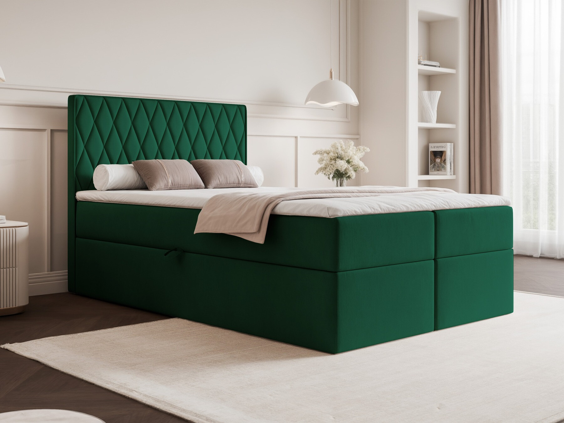 Continental bed Martinez 114 (Magic Velvet 2225)