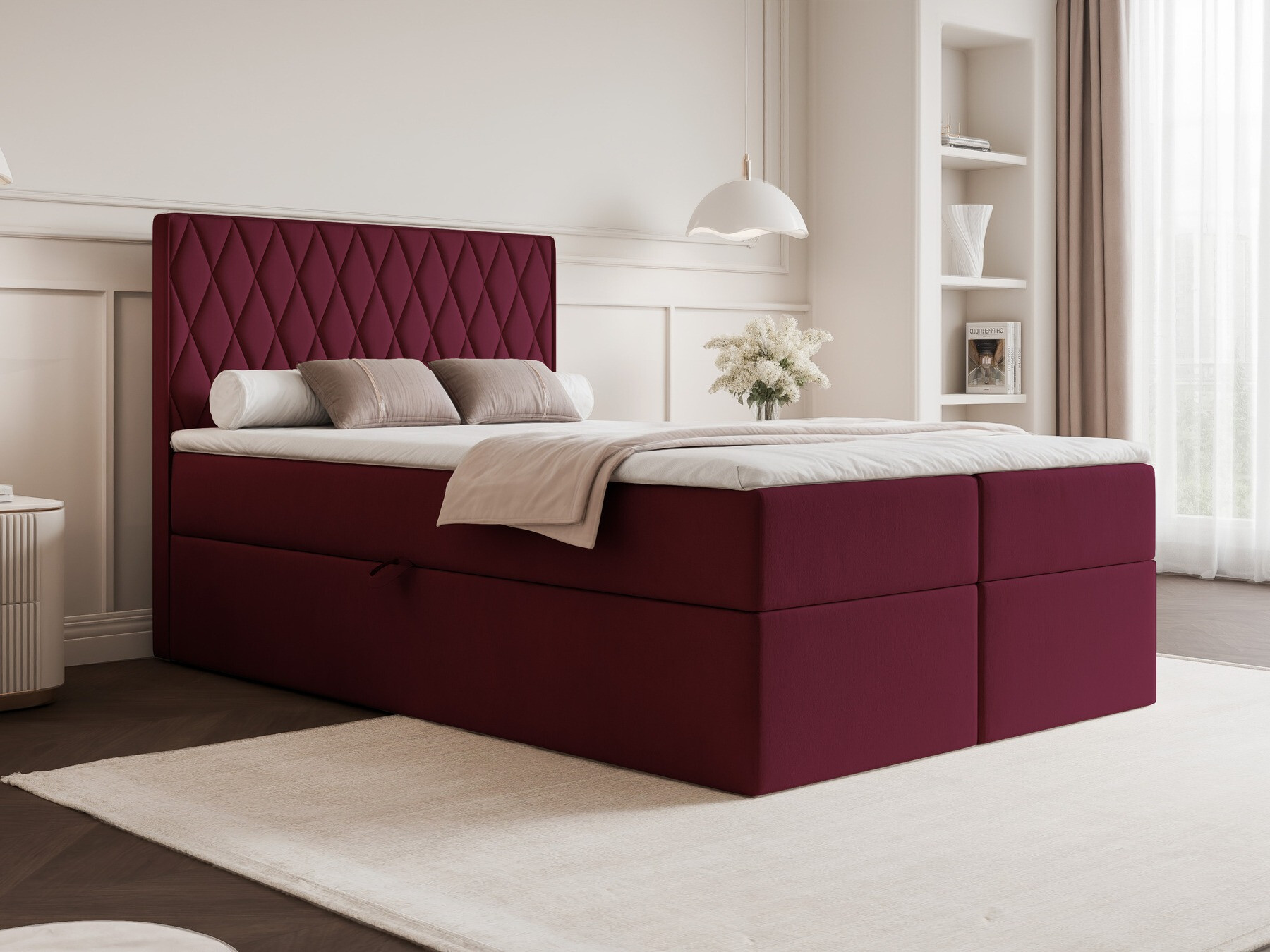 Continental bed Martinez 114 (Magic Velvet 2229)