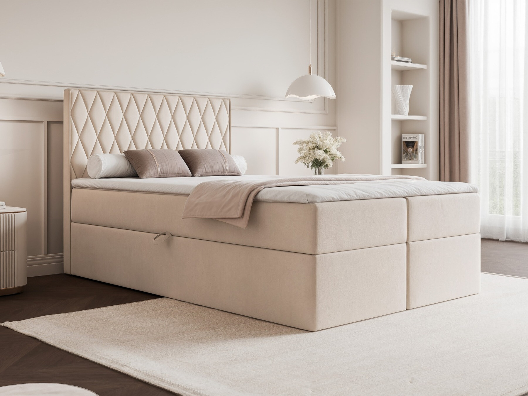 Continental bed Martinez 114 (Magic Velvet 2256)