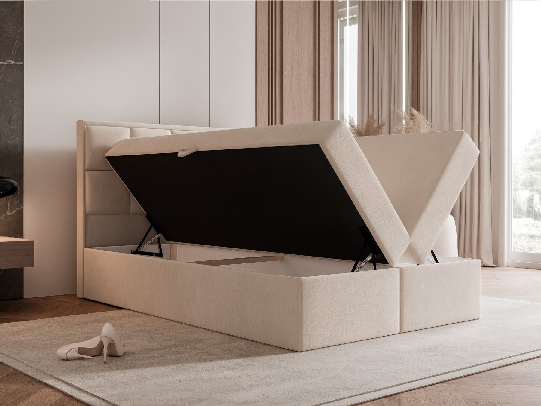 Continental bed Martinez 115 (Magic Velvet 2219)