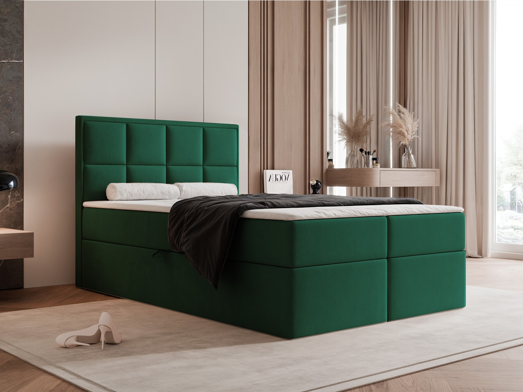 Continental bed Martinez 115 (Magic Velvet 2225)