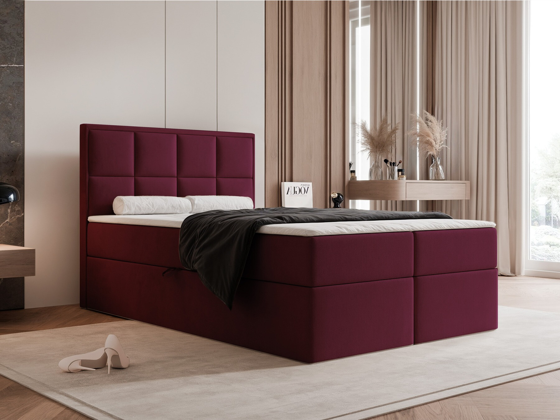 Continental bed Martinez 115 (Magic Velvet 2229)