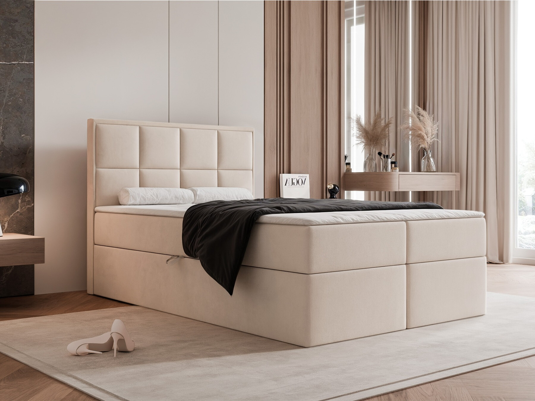Continental bed Martinez 115 (Magic Velvet 2256)