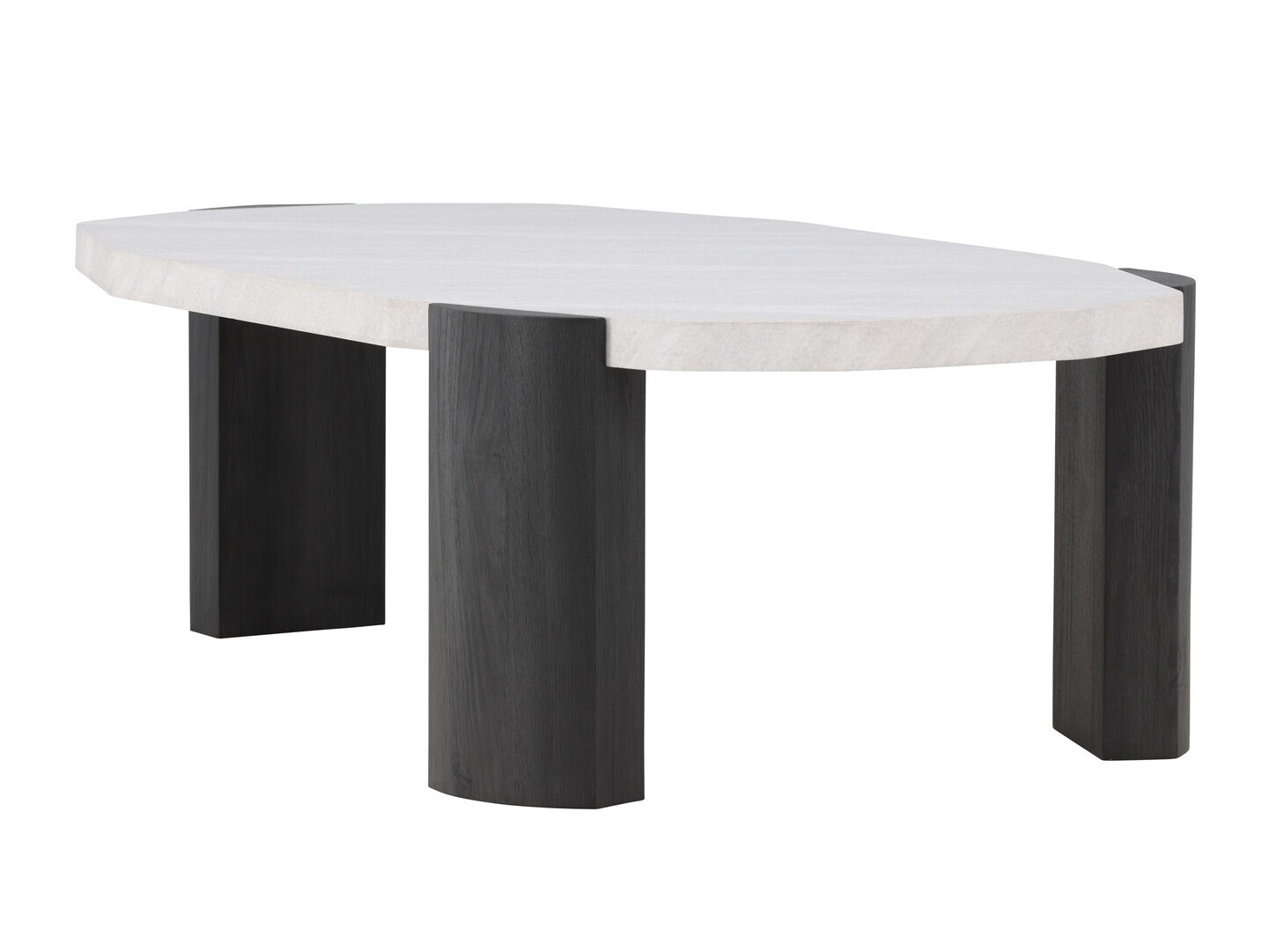 Coffee table Dallas 4792 (Black + White marble)