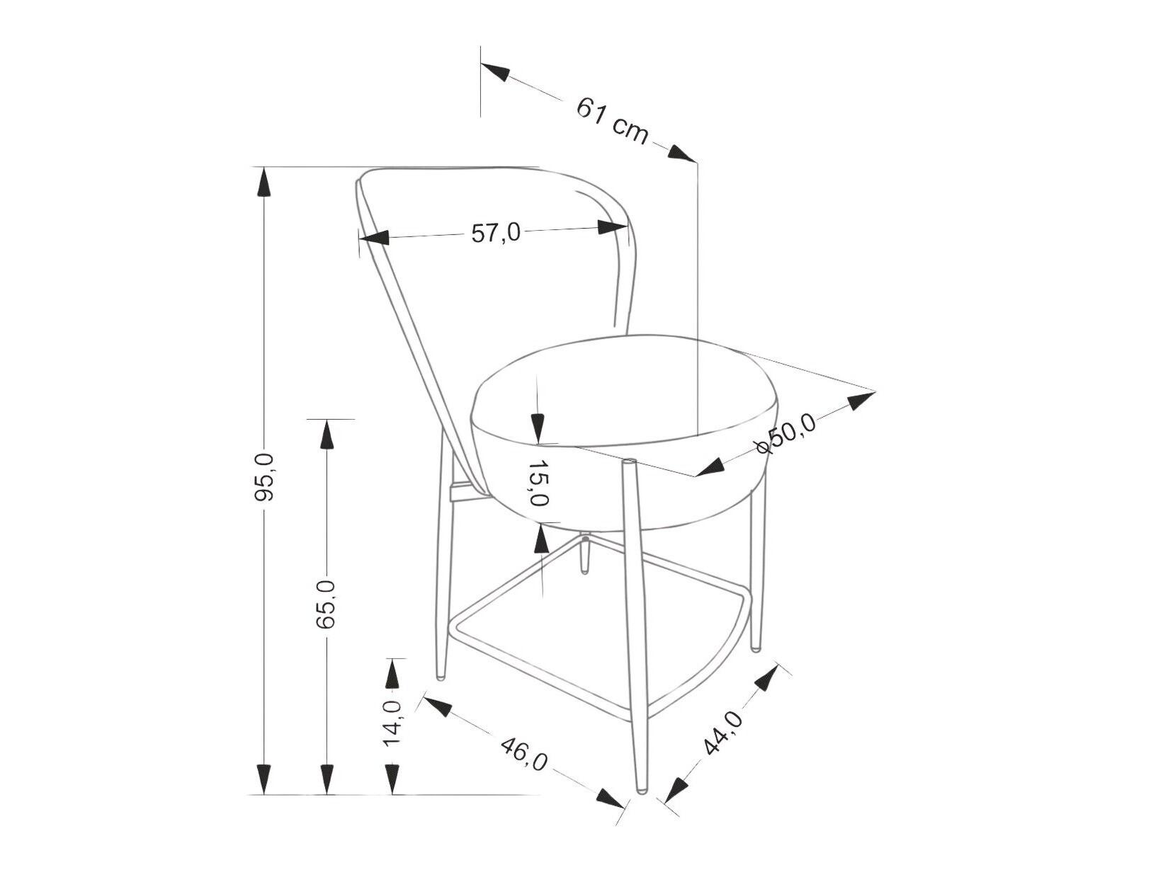 Counter stool Houston 1919 (Beige)