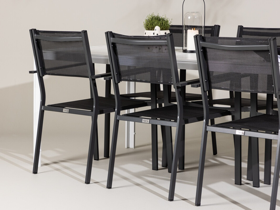 Table and chairs set Dallas 4806 (White)