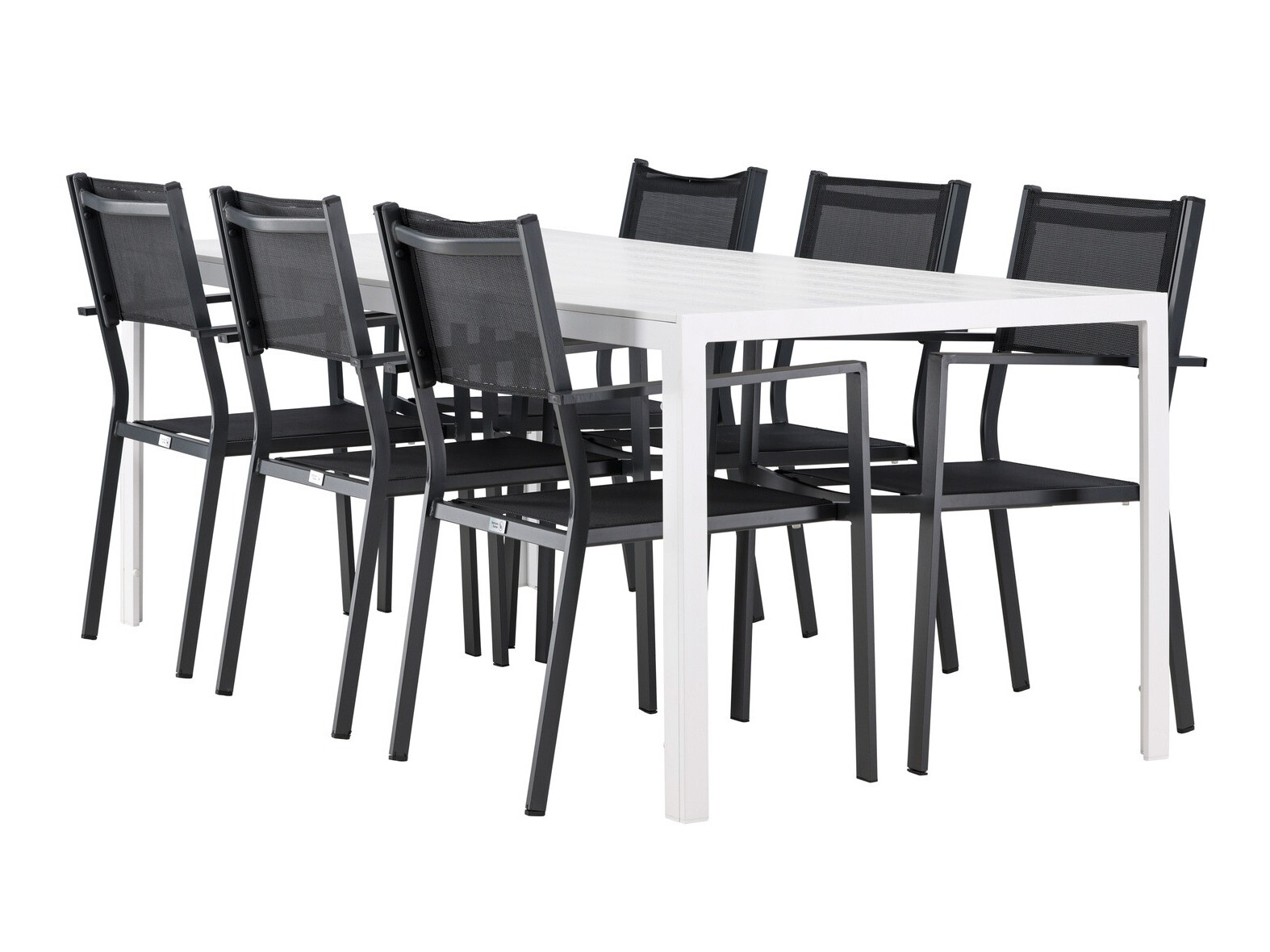 Table and chairs set Dallas 4806 (White)