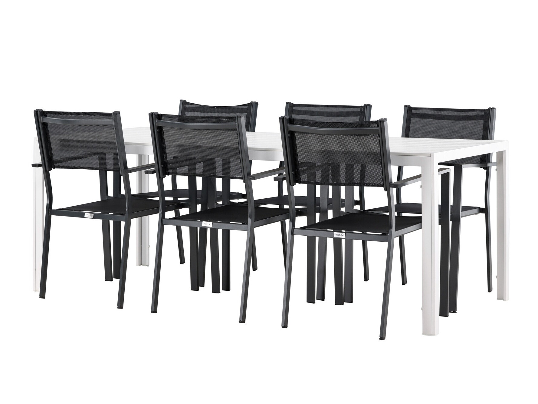 Table and chairs set Dallas 4806 (White)