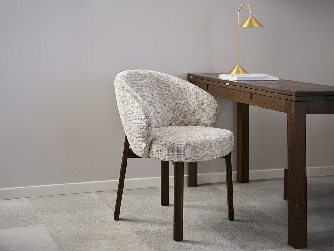 Chair Norsica 1001 (Beige + Dark brown)