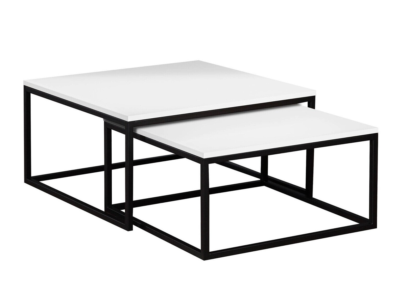Coffee table set Oswego 101 (White + Black)