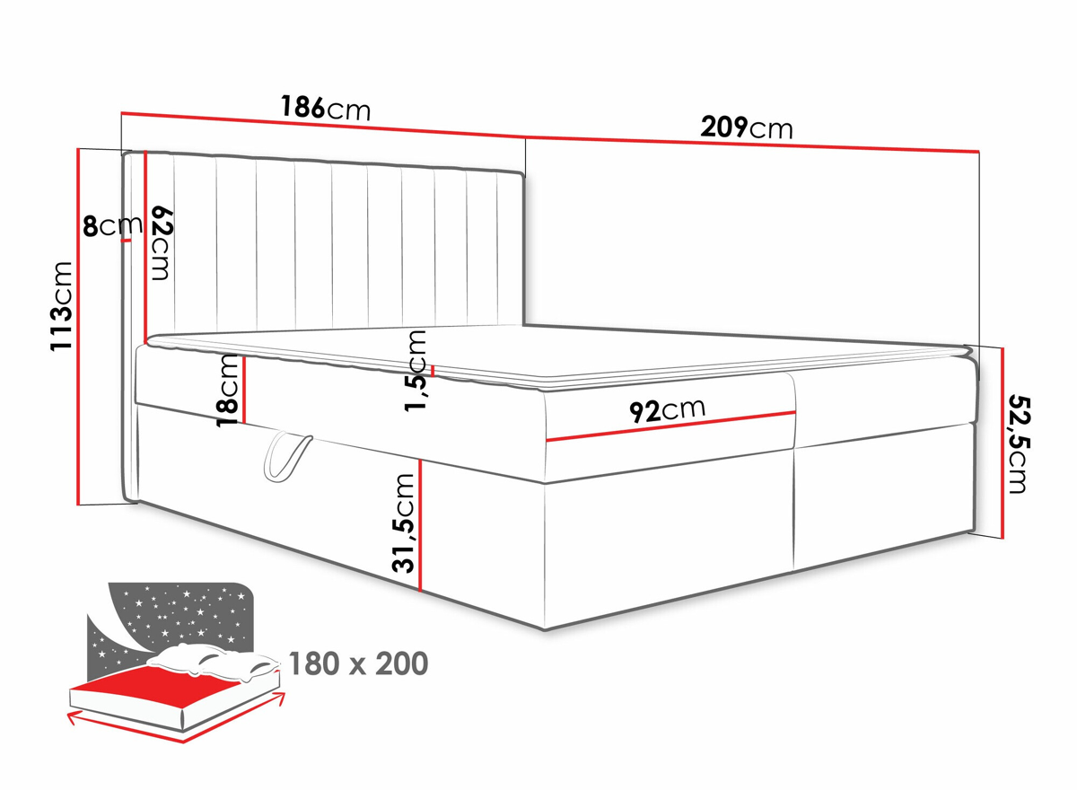 Continental bed Garland 100 (Lima 46)