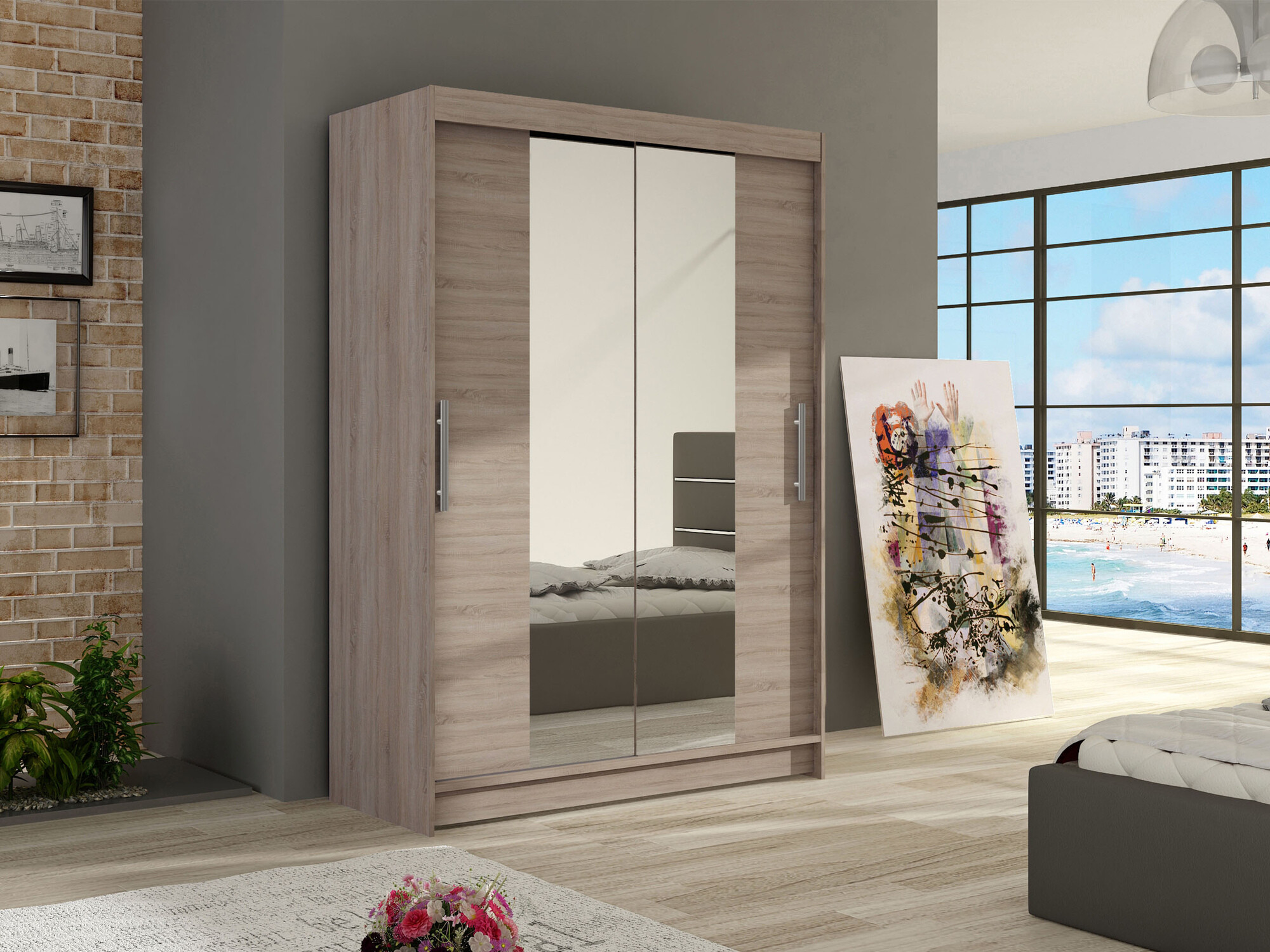 Wardrobe Closico Pacron II (Trufel oak)