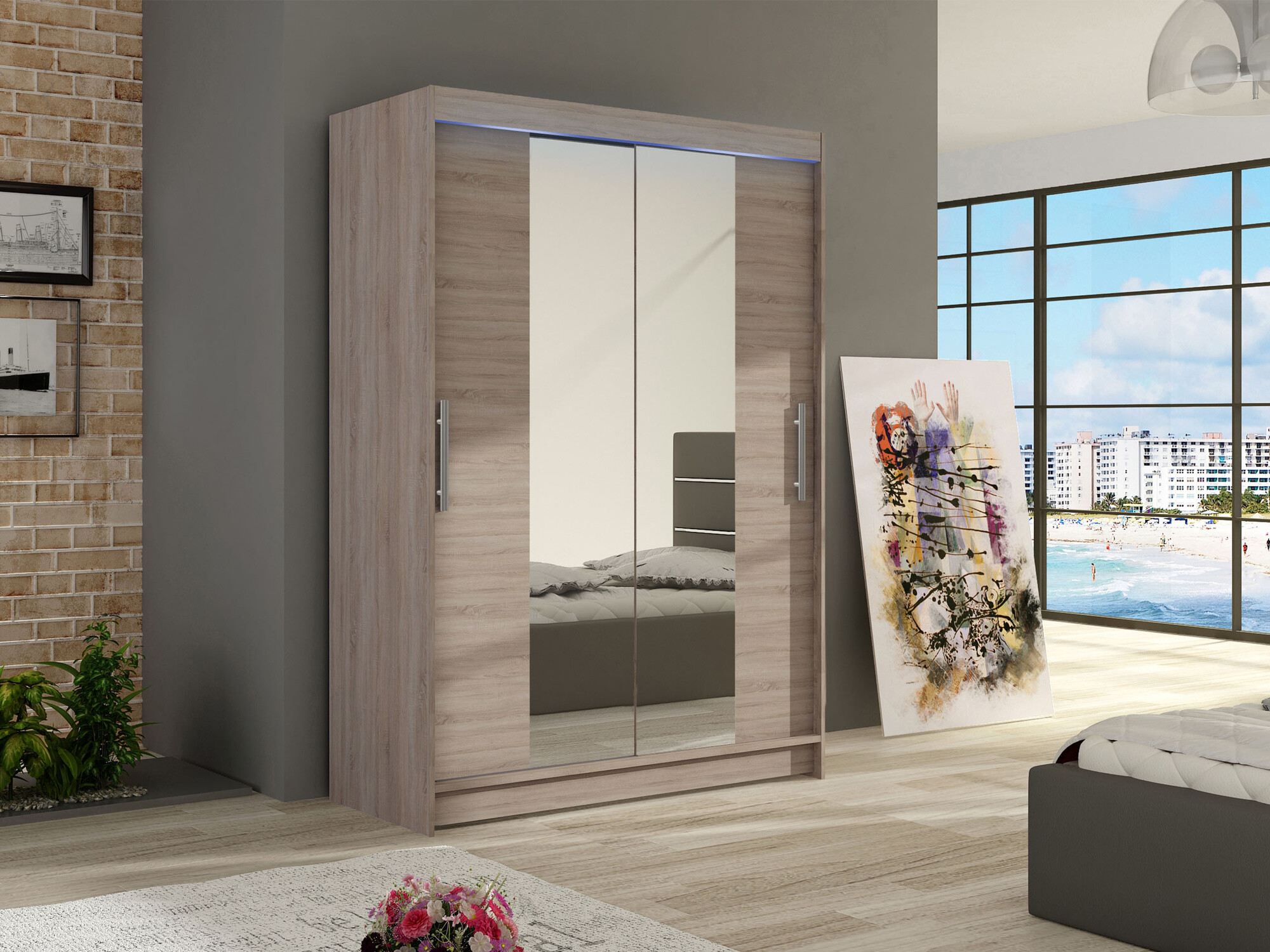 Wardrobe Closico Pacron II (Trufel oak)